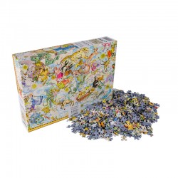 Пъзел, зодиакален, с карта, 1000 части - Puzzle-uri și jocuri