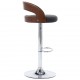 Sonata H Бар табуретки, 2 бр, тъмносиви, текстил и извито дърво