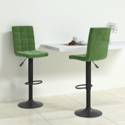 Sonata H Бар табуретки, 2 бр, тъмнозелени, кадифе - Scaune de bar
