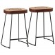 Sonata H Бар табуретки 2 бр тъмнокафяви 41x29x62 см
