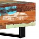 Sonata H Маса за кафе, 120x50x30 см, регенерирано дърво масив и стомана