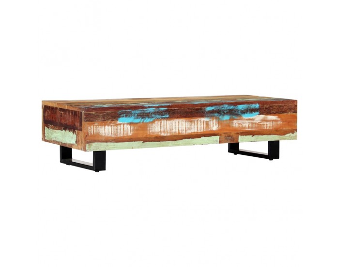 Sonata H Маса за кафе, 120x50x30 см, регенерирано дърво масив и стомана