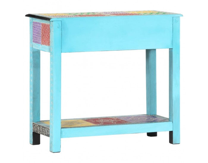 Sonata H Ръчно рисувана конзолна маса, 80x35x75 cм, мангово дърво масив