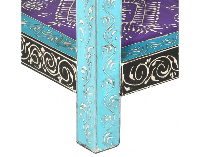 Sonata H Ръчно рисувана конзолна маса, 80x35x75 cм, мангово дърво масив