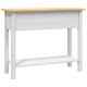 Sonata H Конзолна маса мексикански бор стил Корона бяла 90x34,5x73 cм