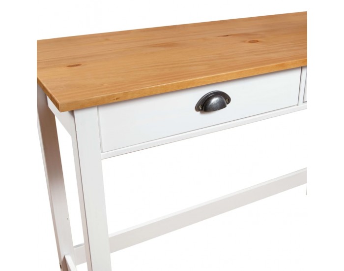 Sonata H Конзолна маса Hill с 2 чекмеджета 110x45x74 см бор масив