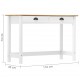 Sonata H Конзолна маса Hill с 2 чекмеджета 110x45x74 см бор масив
