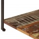 Sonata H Маса за кафе с рафт, 100х60х35 см, регенерирано дърво масив