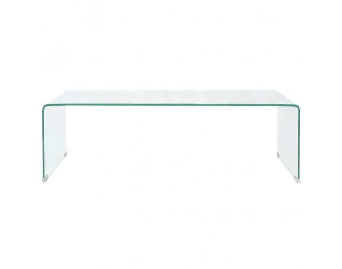 Sonata H Маса за кафе от закалено стъкло, 98x45x30 cм, прозрачна