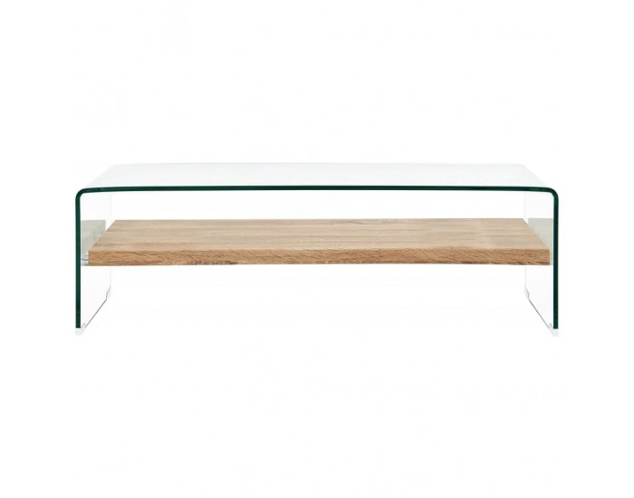 Sonata H Маса за кафе, прозрачна, 98x45x31 см, закалено стъкло