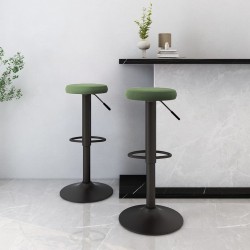 Sonata H Бар табуретки, 2 бр, тъмнозелени, кадифе - Scaune de bar