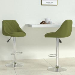 Sonata H Бар табуретки, 2 бр, светлозелени, кадифе - Scaune de bar