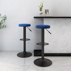 Sonata H Бар табуретки, 2 бр, сини, кадифе - Scaune de bar
