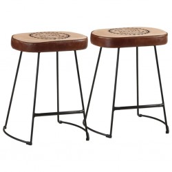 Sonata H Бар табуретки 2 бр тъмнокафяви 40x29,5x53 см - Scaune de bar
