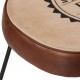 Sonata H Бар табуретки 2 бр тъмнокафяви 40x29,5x53 см