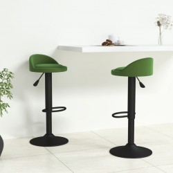 Sonata H Бар табуретки, 2 бр, тъмнозелени, кадифе - Scaune de bar