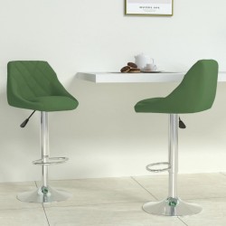 Sonata H Бар табуретки, 2 бр, тъмнозелени, кадифе - Scaune de bar