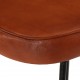Sonata H Бар табуретки 2 бр тъмнокафяви 41x29x62 см