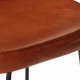 Sonata H Бар табуретки 2 бр тъмнокафяви 41x29x62 см