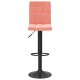 Sonata H Бар табуретки, 2 бр, розови, кадифе