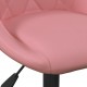 Sonata H Бар табуретки, 2 бр, розови, кадифе