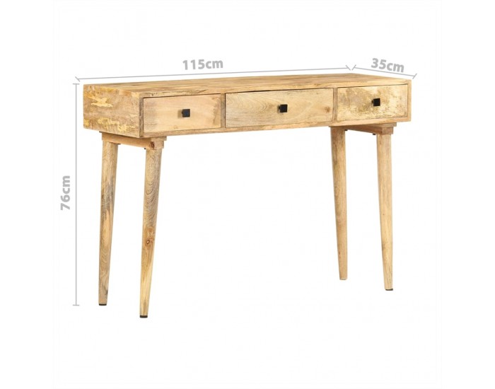 Sonata H Конзолна маса, 115x35x76 см, мангово дърво масив