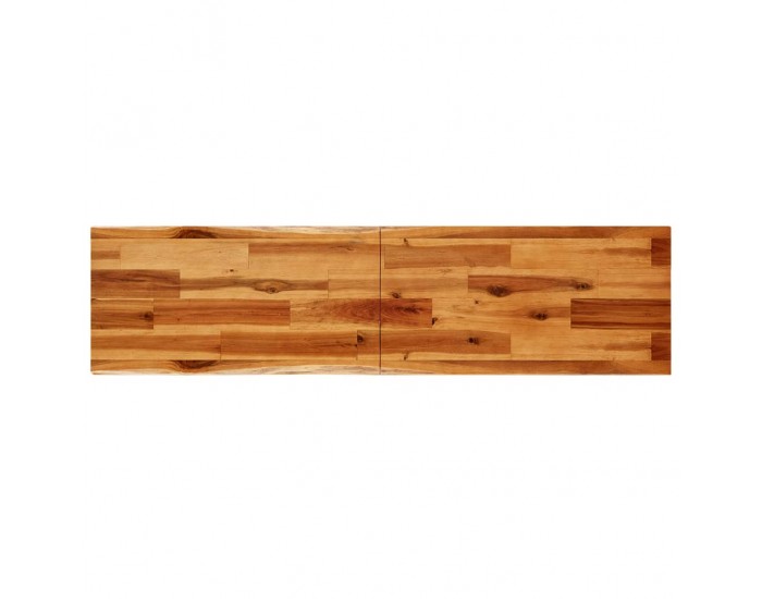 Sonata H Трапезна маса с жив ръб 140x40x80 см масивна акация