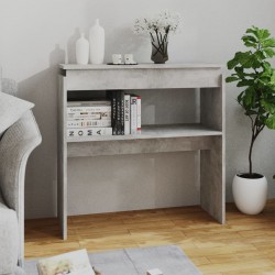 Sonata H Конзолна маса, бетонно сива, 80x30x80 см, инженерно дърво - Măsuțe de living