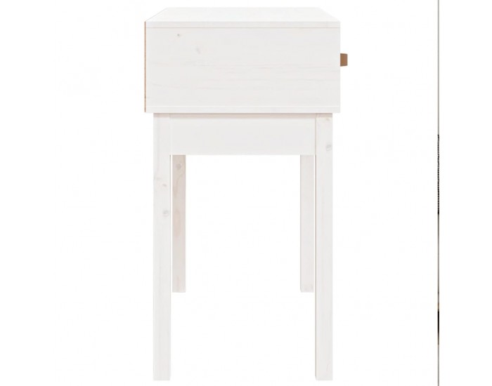 Sonata H Конзолна маса бяла 76,5x40x75 см борово дърво масив