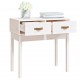 Sonata H Конзолна маса бяла 76,5x40x75 см борово дърво масив