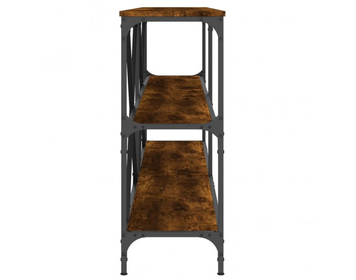 Sonata H Конзолна маса опушен дъб 180x30x75 см инженерно дърво и желязо