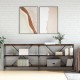 Sonata H Конзолна маса опушен дъб 200x30x75 см инженерно дърво и желязо