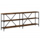 Sonata H Конзолна маса опушен дъб 200x30x75 см инженерно дърво и желязо