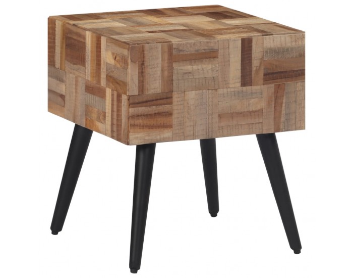 Sonata H Помощна масичка 40x40x45 см масивно регенерирано тиково дърво