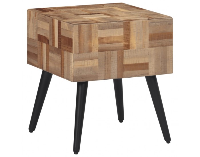 Sonata H Помощна масичка 40x40x45 см масивно регенерирано тиково дърво