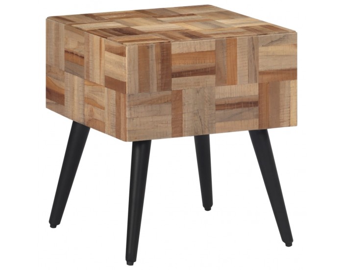 Sonata H Помощна масичка 40x40x45 см масивно регенерирано тиково дърво