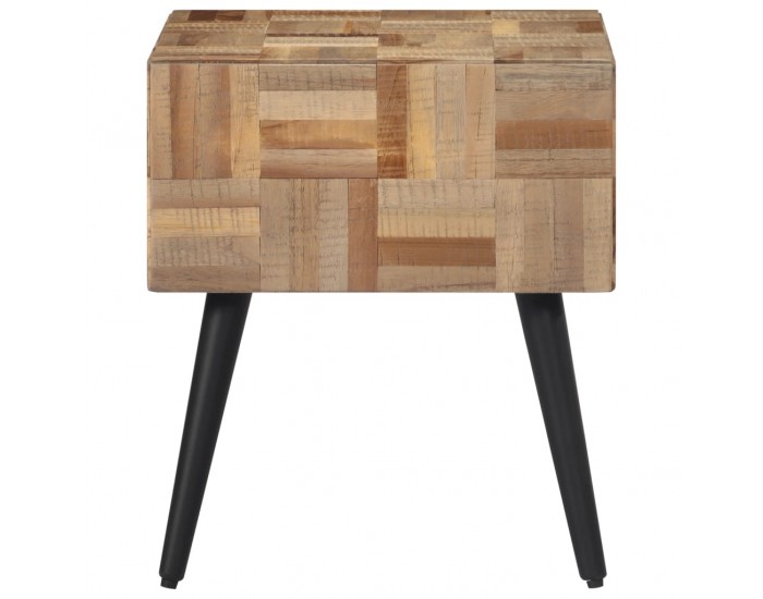 Sonata H Помощна масичка 40x40x45 см масивно регенерирано тиково дърво