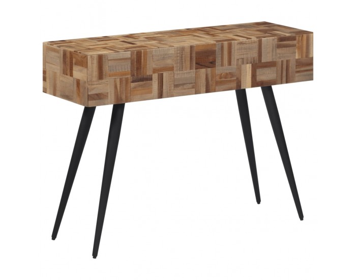 Sonata H Конзолна маса 110x34x80 см масивно регенерирано тиково дърво