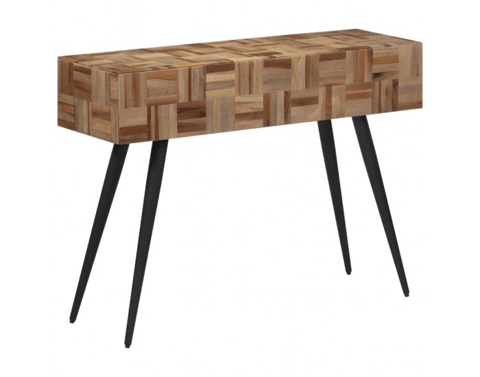 Sonata H Конзолна маса 110x34x80 см масивно регенерирано тиково дърво