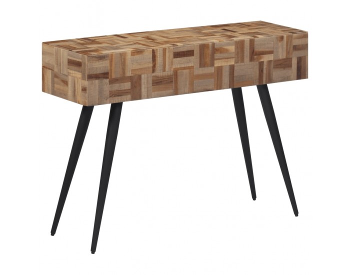 Sonata H Конзолна маса 110x34x80 см масивно регенерирано тиково дърво
