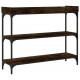 Sonata H Конзолна маса с рафтове, опушен дъб, 100x30x80 cм