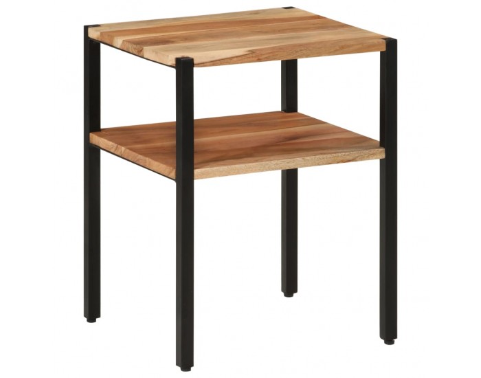 Sonata H Помощна маса 35x35x45 см масивно дърво акация и желязо