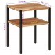 Sonata H Помощна маса 35x35x45 см масивно дърво акация и желязо