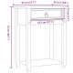 Sonata H Конзолна маса Corona 55x35x73 см борово дърво масив