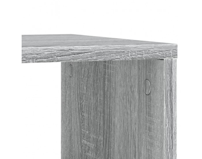 Sonata H Странична маса с колела сив сонома 50x30x55 см инженерно дърво