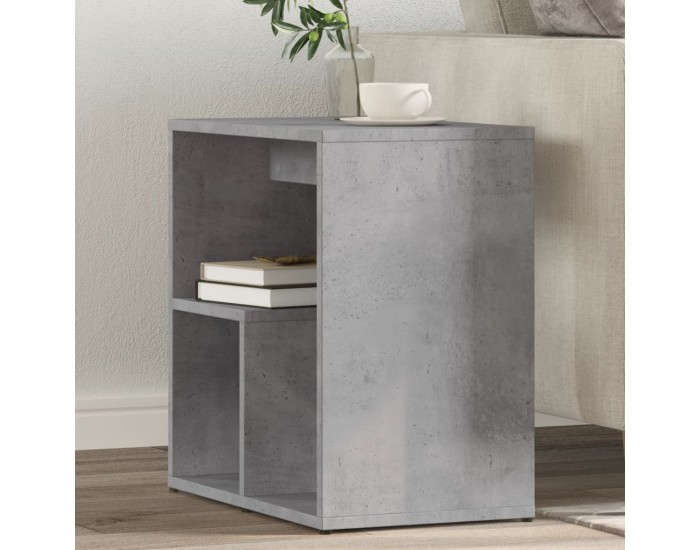 Sonata H Странични маси 2 бр бетонно сиво 50x30x50 см инженерно дърво