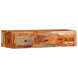 Sonata H Конзолна маса със стенен монтаж, 100x25x20 см, шишам масив - Măsuțe de living