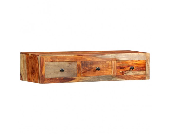 Sonata H Конзолна маса със стенен монтаж, 100x25x20 см, шишам масив