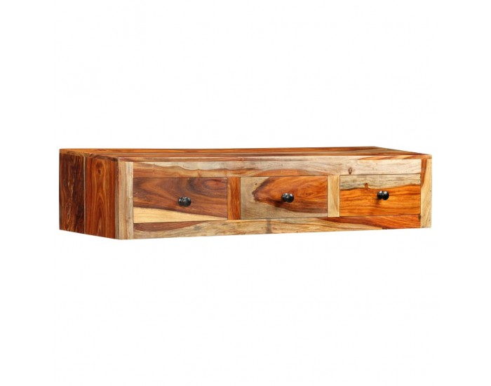 Sonata H Конзолна маса със стенен монтаж, 100x25x20 см, шишам масив