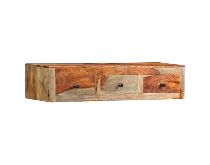 Sonata H Конзолна маса със стенен монтаж, 100x25x20 см, шишам масив